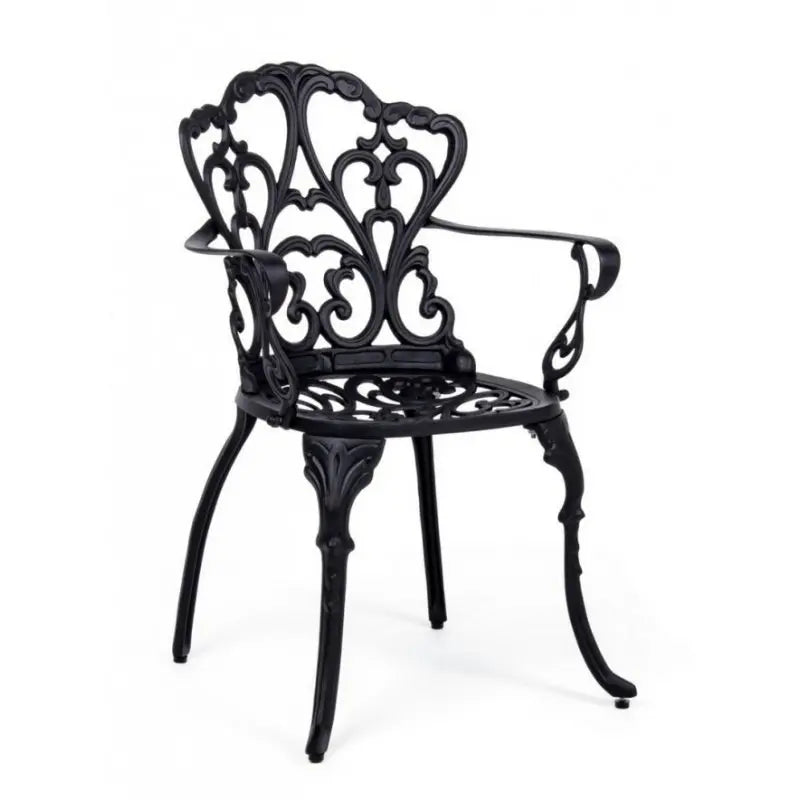 Sedia da esterno Victoria in alluminio antracitecm 57.5x 58x 87.5h
