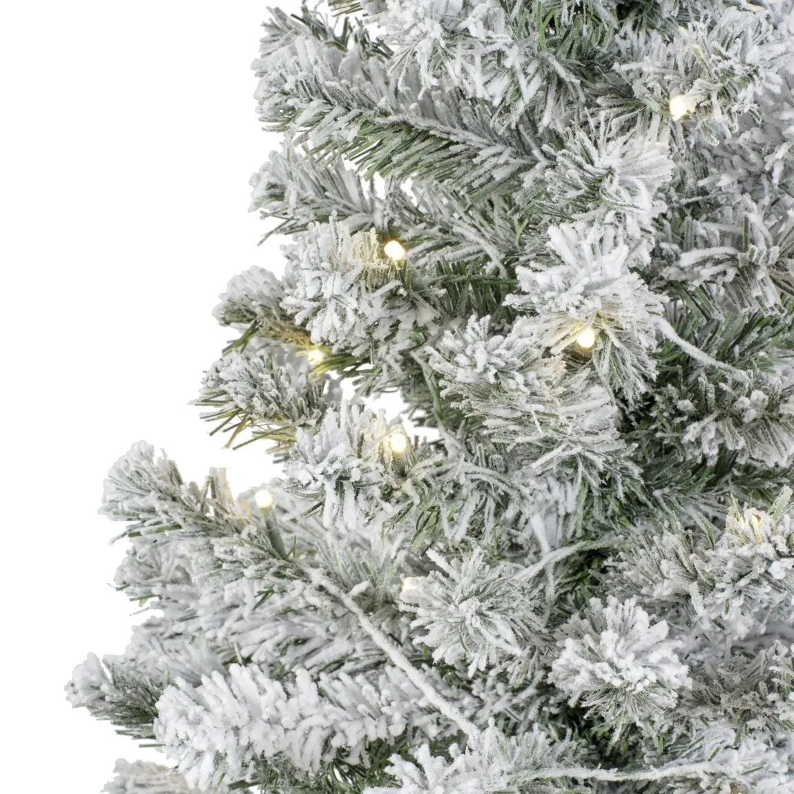 Mini albero di Natale Imperial verde innevato con 10 LED Ø30 × H45 cm