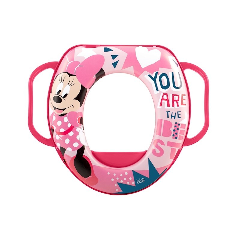 Riduttore per WC Disney Minnie Icon con maniglie imbottito BPA Free +24 Mesi