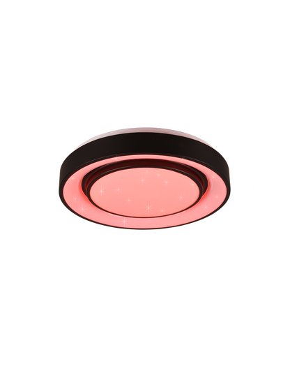 Plafoniera Moderna Led Dimmer RGB Mona Nero Ø38 cm Trio Lighting