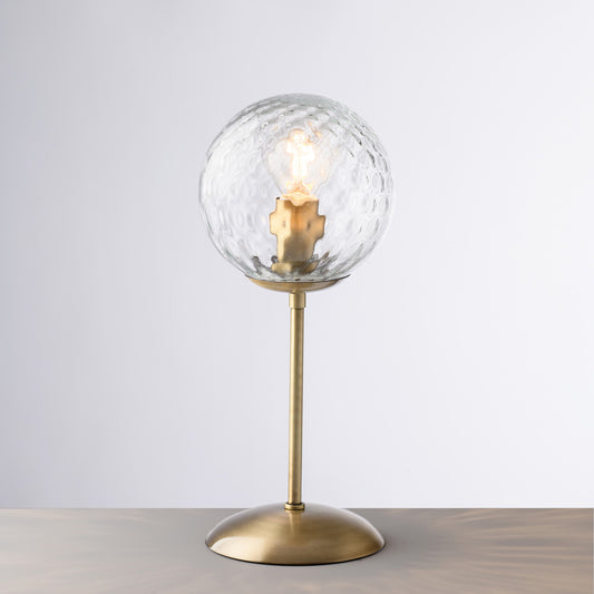 Lumetto in ferro bronzato spazzolato 1 luce H.32 - Ø13