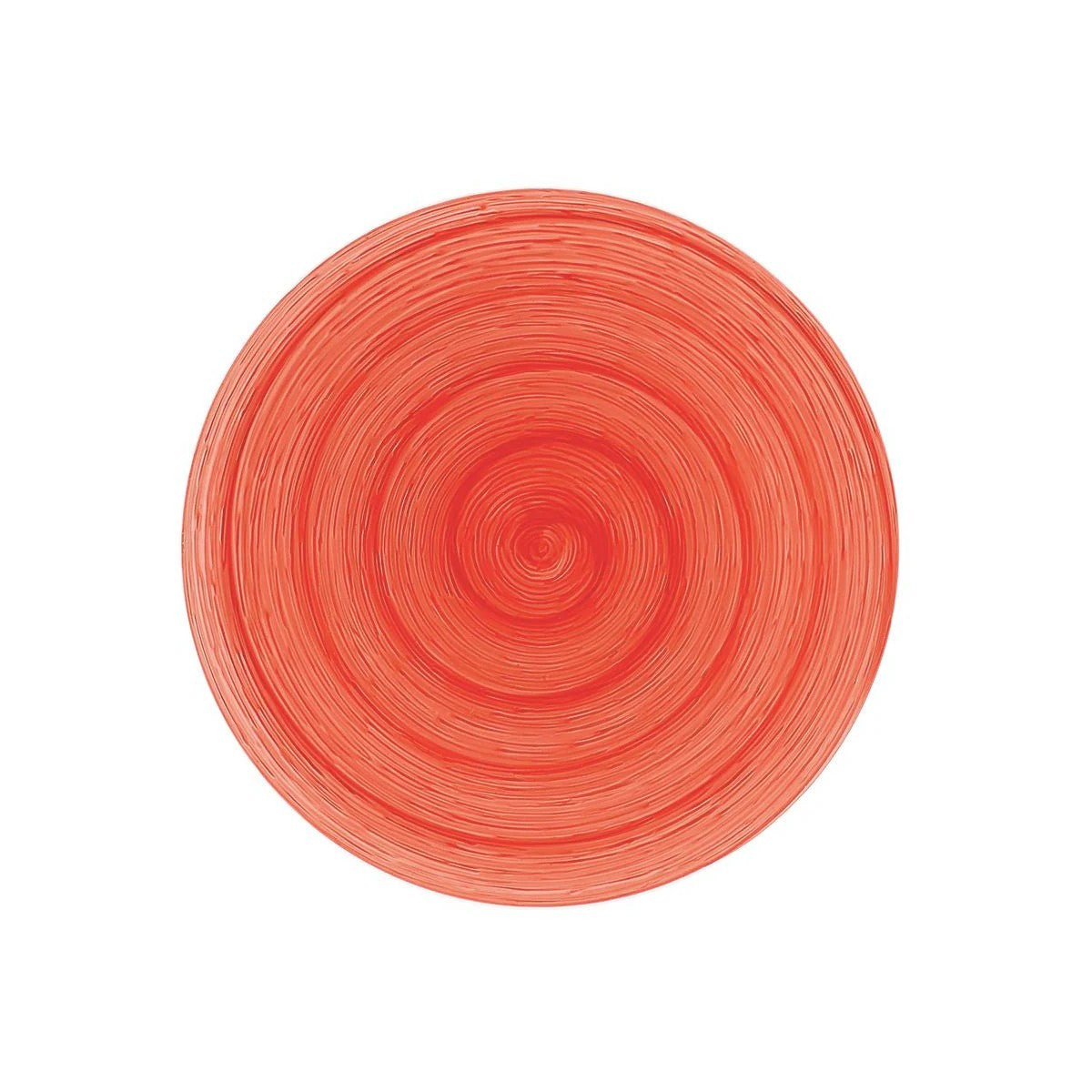 Piatto piano red Memento Table in ceramica dipinta a mano Ø 27,5 cm