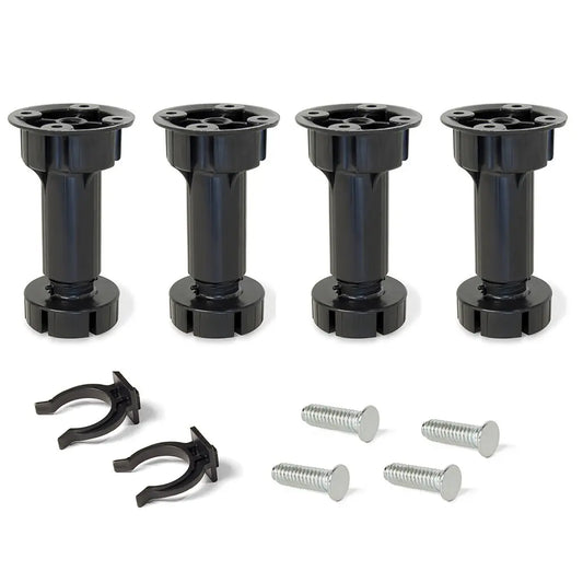 Kit di piedini regolabili per mobile Bone H120 mm nero