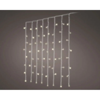 Tenda luminosa LED bianco caldo da esterno 200 × 200 cm