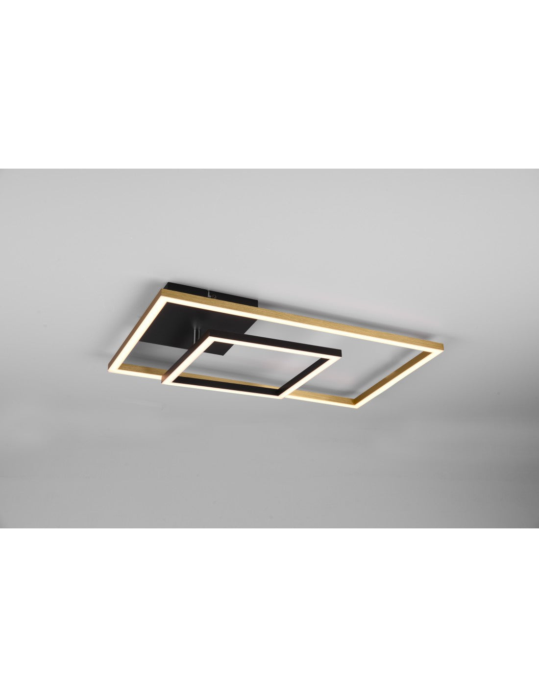 Plafoniera Ottone Squadrata Orientabile Led Dimmer Padella Trio Lighting