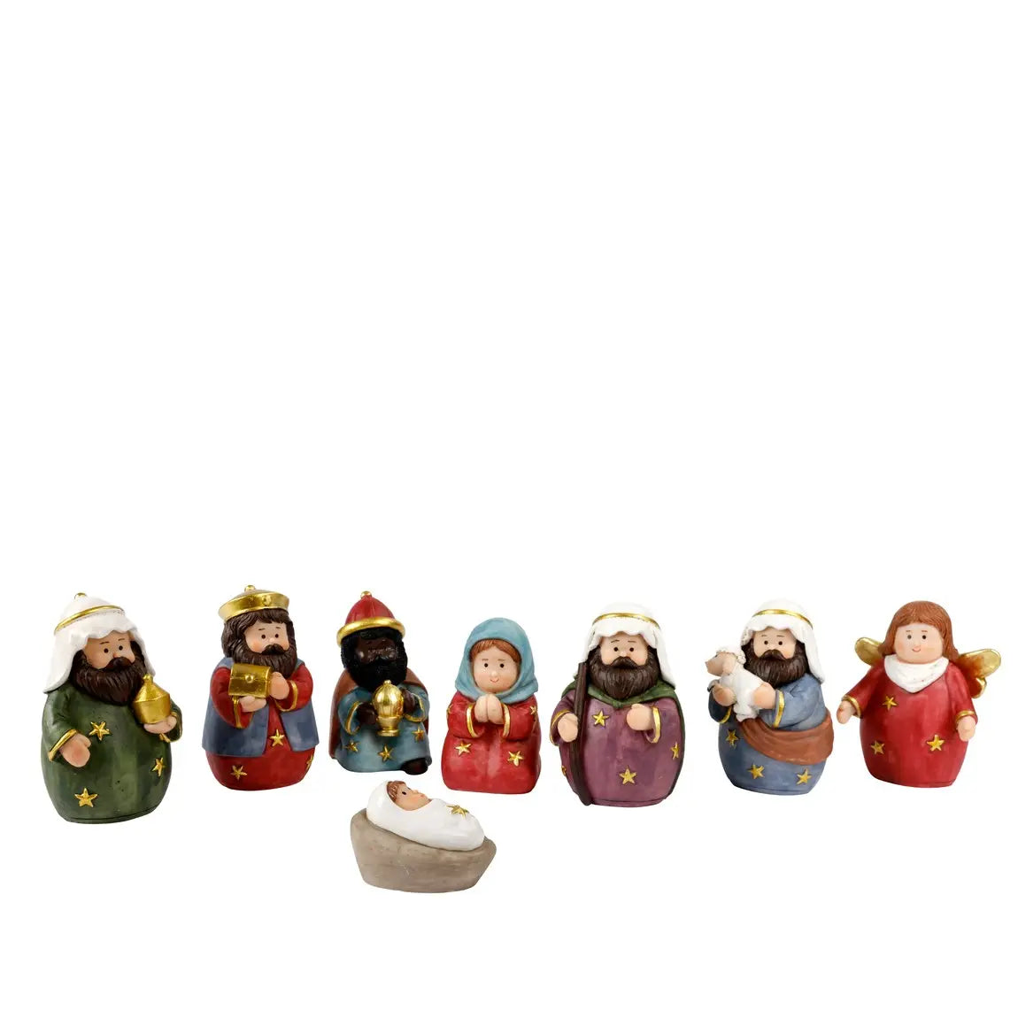 Set Natività in resina H10 cm – 8 pezzi