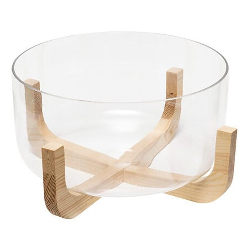 Insalatiera Arha con supporto in legno Ø 24 cm