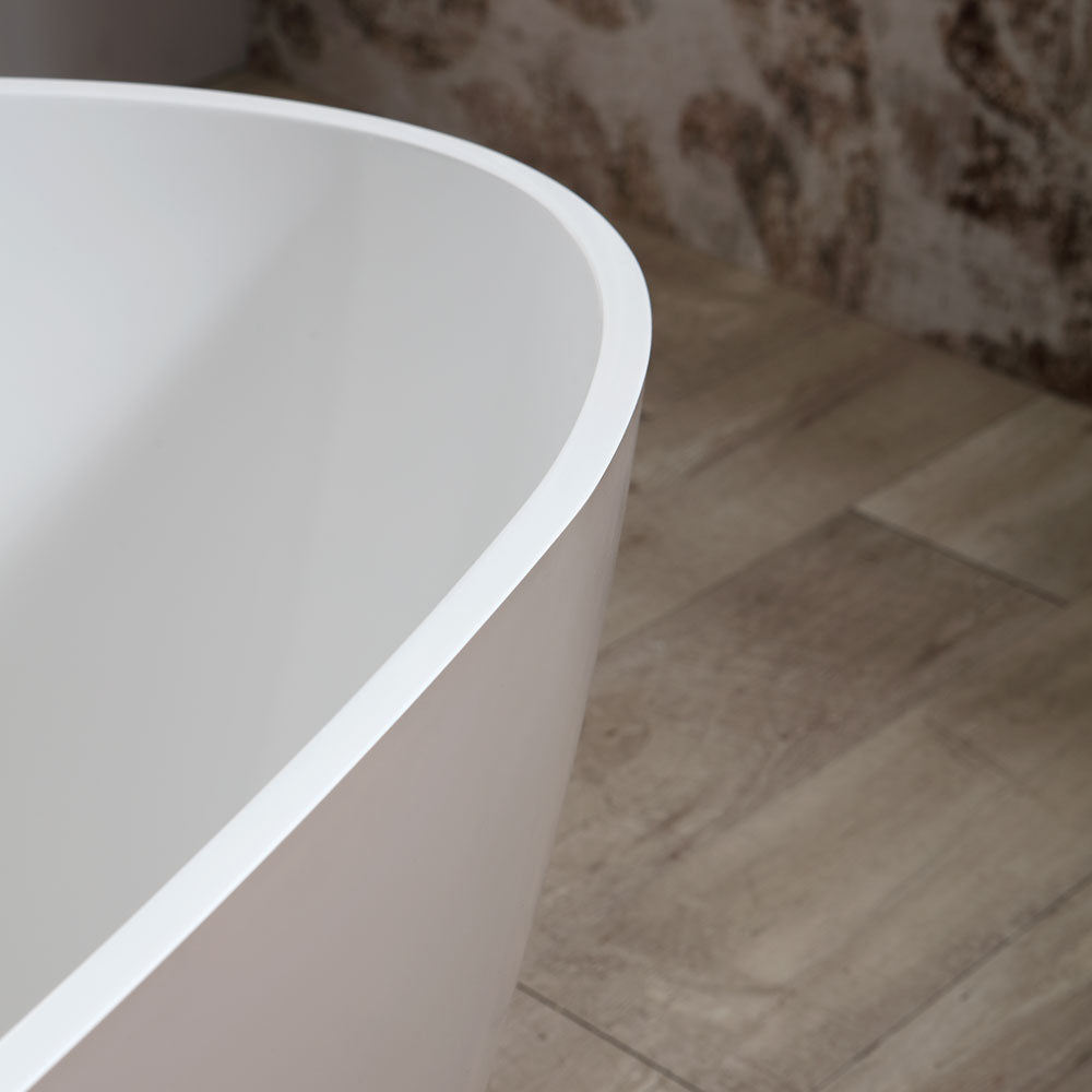 Vasca da bagno freestanding resina beige