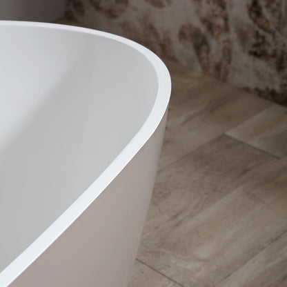 Vasca da bagno freestanding resina beige