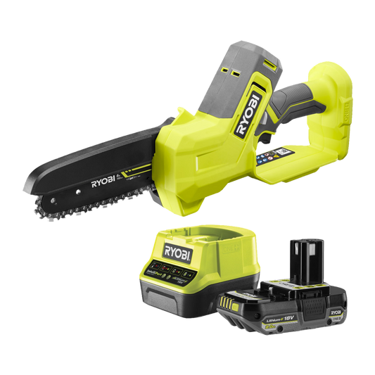 Potatore a batteria Ryobi RY18PS15A-120 ONE+ 18V con batteria 2,0 Ah e caricabatterie