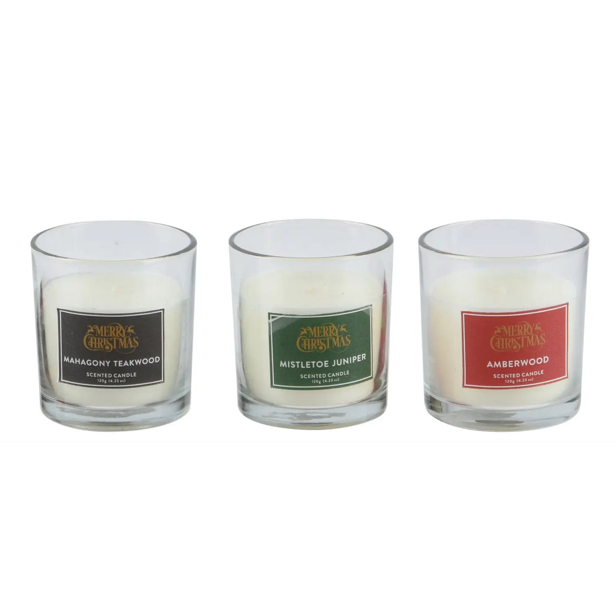 Candela profumata in vetro H8 cm – 1 pezzo assortito
