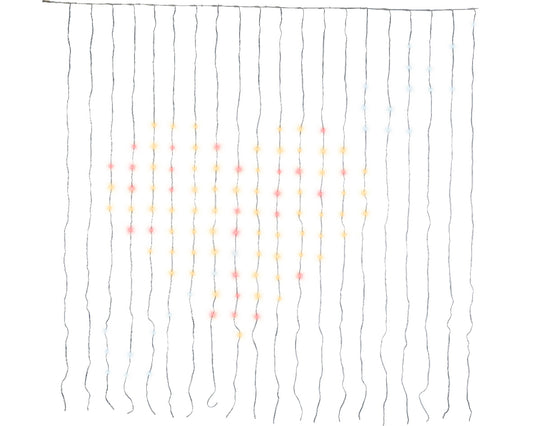 Luci a tenda LED 190x190 cm cambio colore