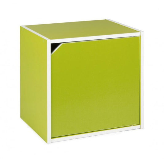 Cubo con anta Composite verde cm 35x29,5x35