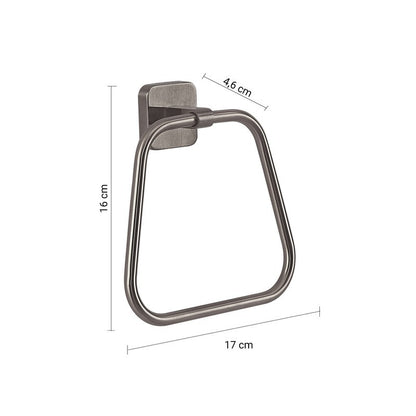 Portasalviette ad anello Tonga gun metal 17 x 4,6 x 16 cm