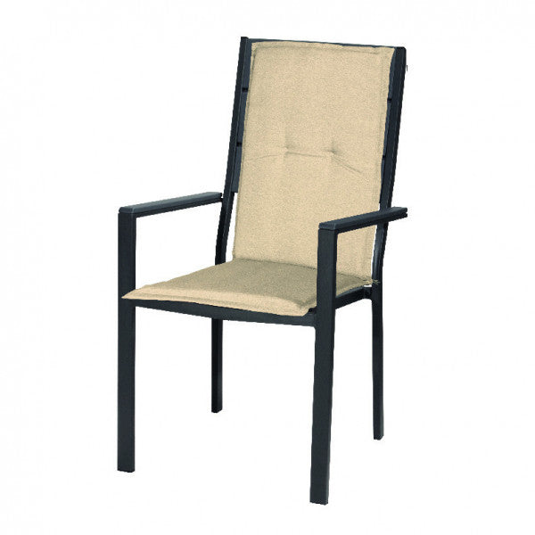 Cuscino per schienale alto grigio cm 40x40x5