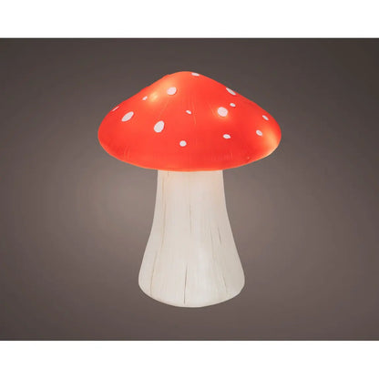 Fungo decorativo in poliresina con LED 14,5 × 14,5 × H18 cm