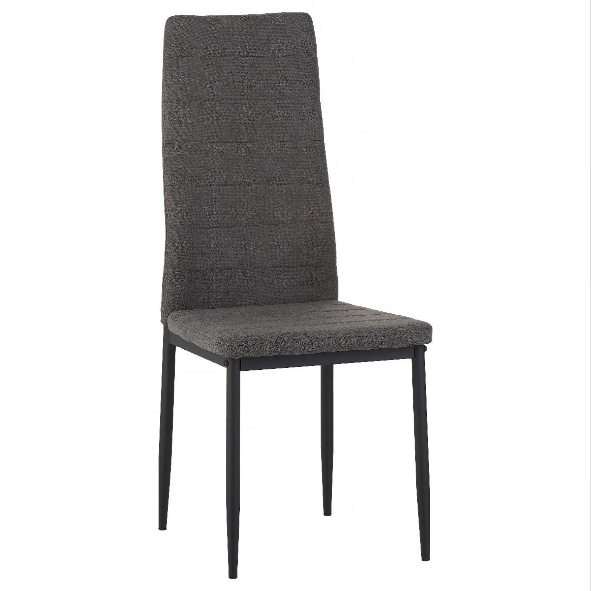 Sedia Dahlia  tessuto grigio scuro 42x51x98,5 cm