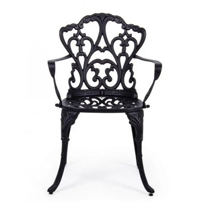 Sedia da esterno Victoria in alluminio antracitecm 57.5x 58x 87.5h