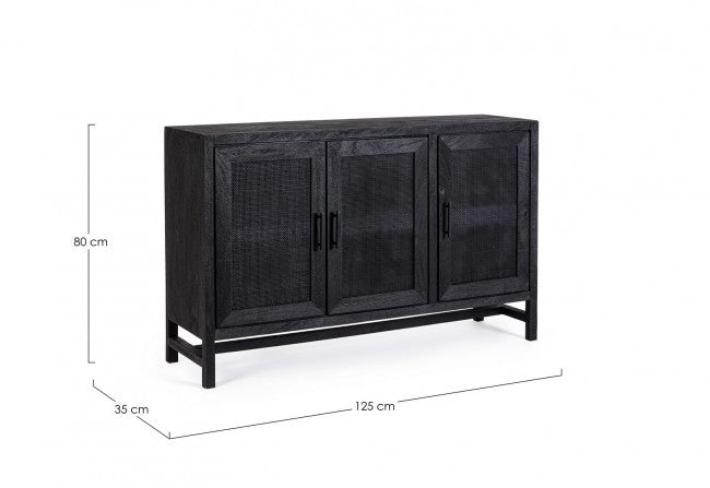 Credenza in legno 125x35x80 cm