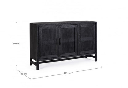 Credenza in legno 125x35x80 cm