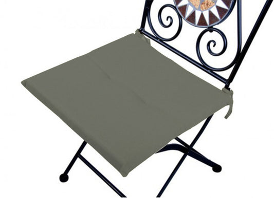 Cuscino antimacchia per sedia grigio  cm 40x40