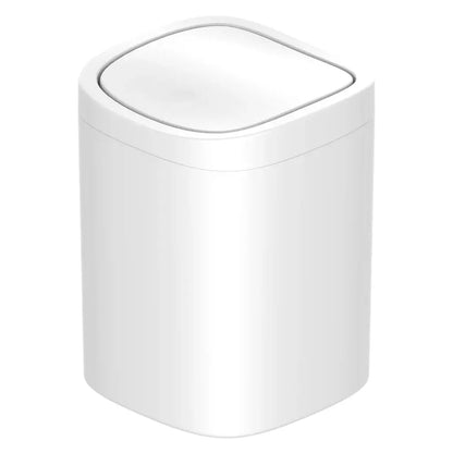 Cestino quadrato Giotto bianco 6,5 L 20 × 20 × H26 cm