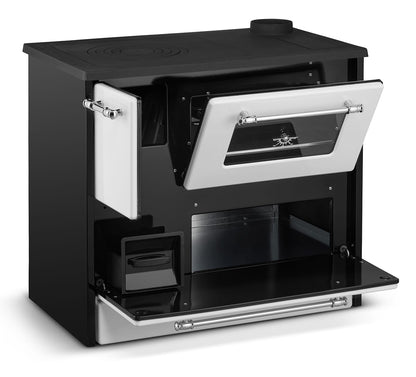 Cucina a Legna Stufa 9 Kw Bianca L87xP51xH79 Ecodesign