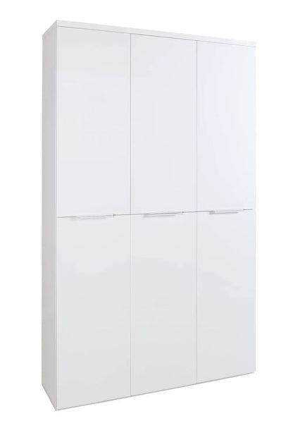Armadio Mundi 6 ante bianco laccato cm 119,8x35,1x200 h