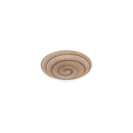 Piatto fondo grey memento table in ceramica dipinta a mano Ø 23,5 cm