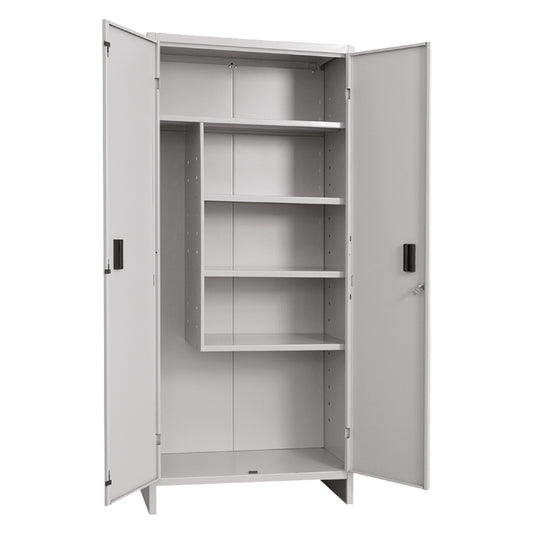 Libreria Ante Grigio Cemento 136x37x142 cm in Legno Multistrato Libreria Ante Grigio Cemento 136x37x142 cm in Legno Multistrato