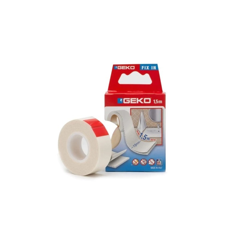 Nastro biadesivo bianco 19 mm x 1,5 m