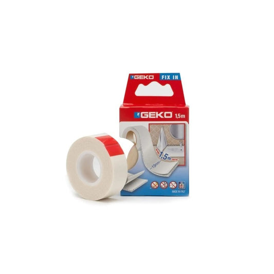 Nastro biadesivo bianco 19 mm x 1,5 m