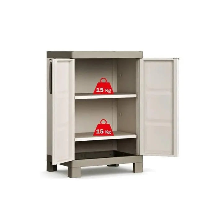 Armadio basso Excellence grigio tortora cm 65x45x97 h