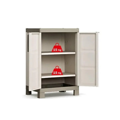 Armadio basso Excellence grigio tortora cm 65x45x97 h