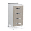 Cassettiera Cucina Bianco con 4 cassetti Olmo H 85x50x40