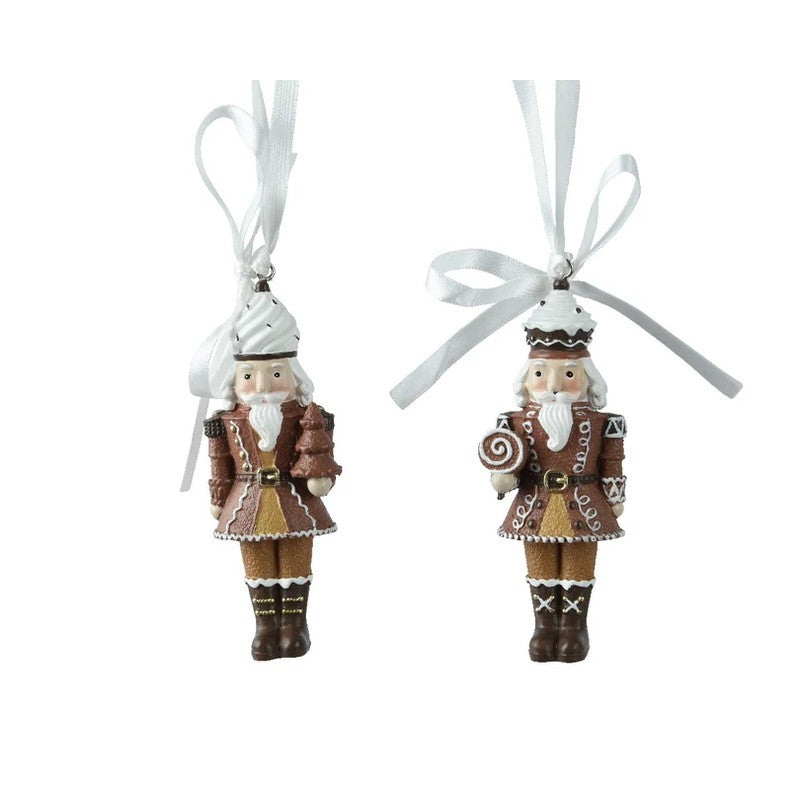 Schiaccianoci natalizio in poliresina 3.7 × 3 × H10 cm modelli assortiti