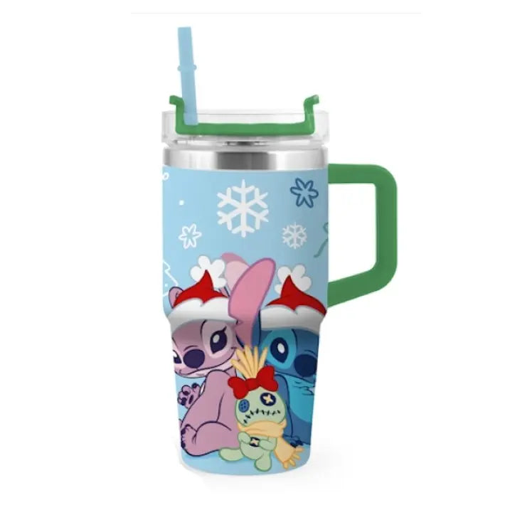Mug termica in acciaio inox Stitch Natale 0.6 L