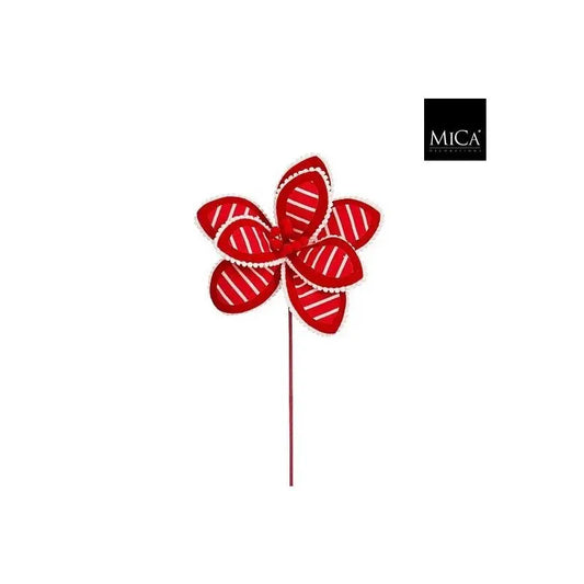 Stella di Natale decorativa rossa H50 cm