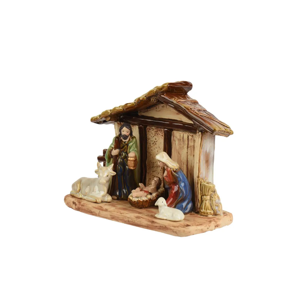 Natività con capanna in porcellana 27 × 11 × H20 cm
