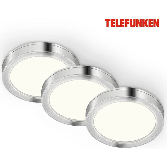Telefunken set 3 faretti incasso led 6 cm 1,8w 170lm bianco