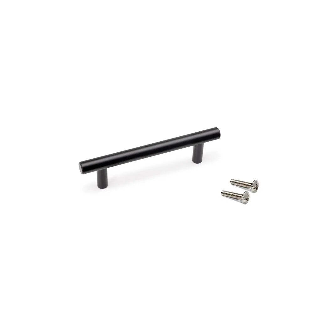 Maniglia per mobili  Orlando L136 mm,  interasse 96 mm, Acciaio, Verniciato nero