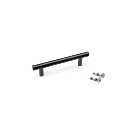 Maniglia per mobili  Orlando L136 mm,  interasse 96 mm, Acciaio, Verniciato nero