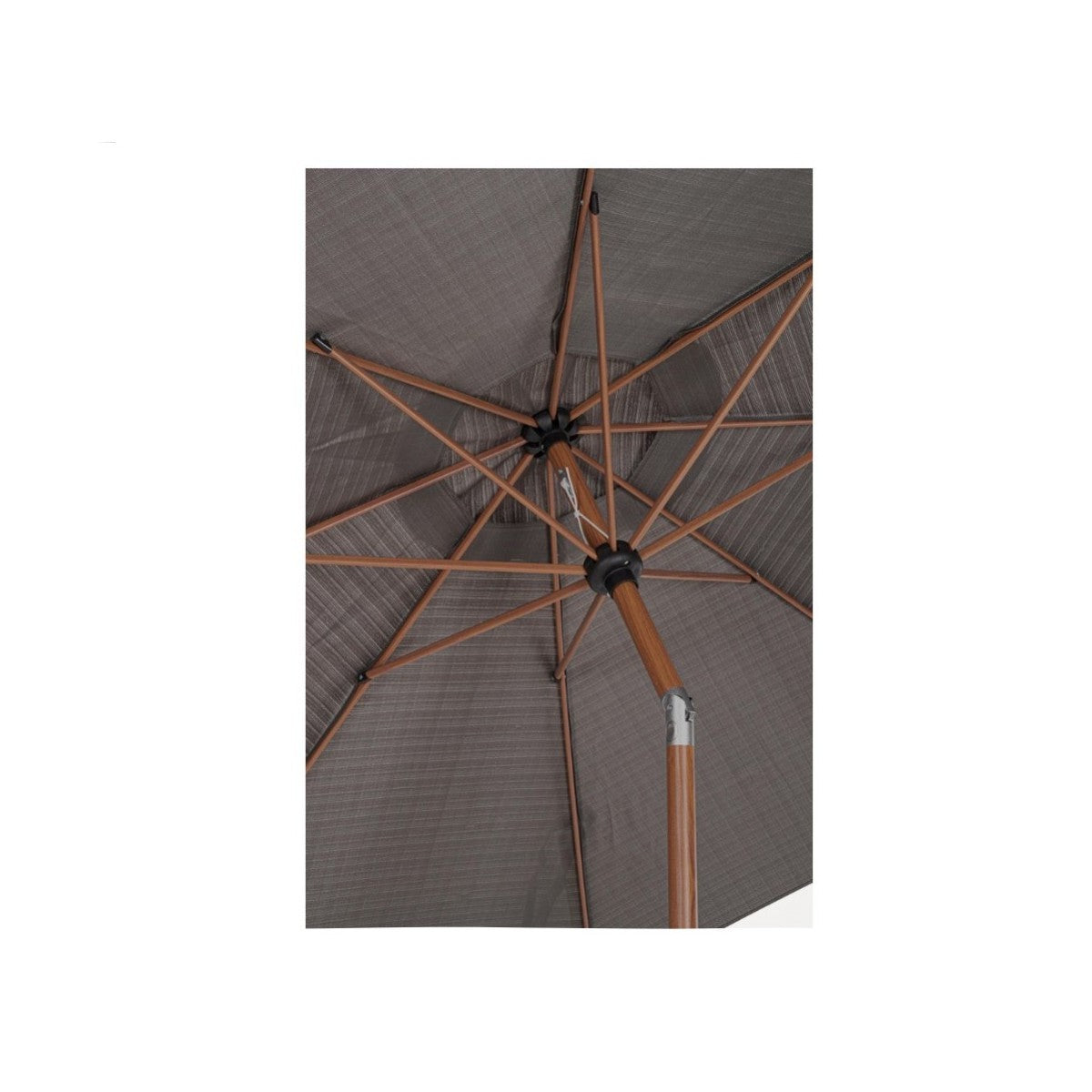 Bizzotto ombrellone Palinuro con snodo 3 m colore grigio