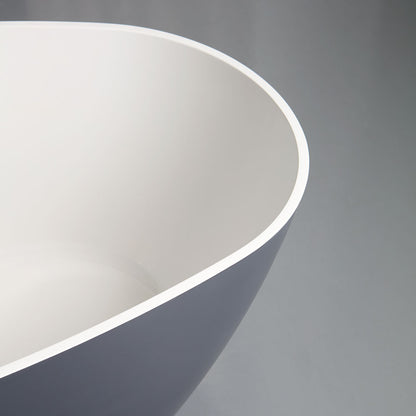 Vasca da bagno freestanding grigia moderna