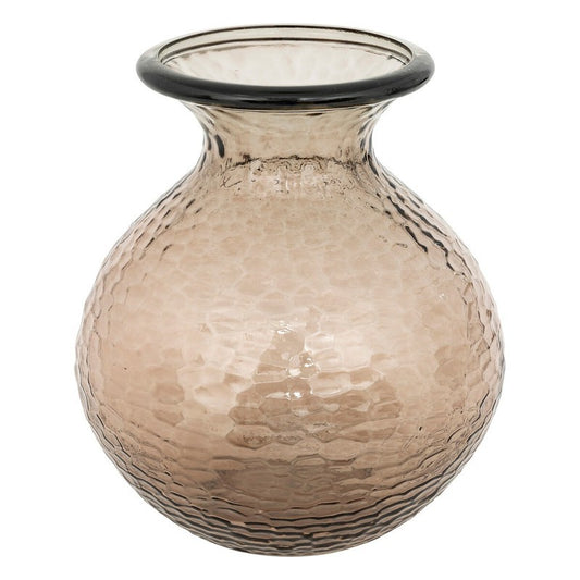 Vaso vetro martellato Alric brown H33 cm