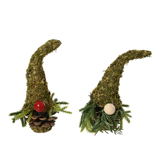 Mini albero di Natale con gnomo Ø6 × H16 cm