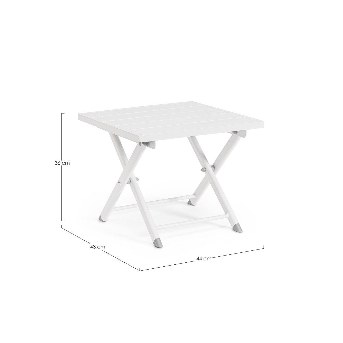 Bizzotto tavolino Taylor bianco cm 44x43x36h