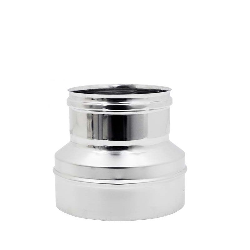 Riduzione INOX 304 da Ø 120m a 100f 6 dc