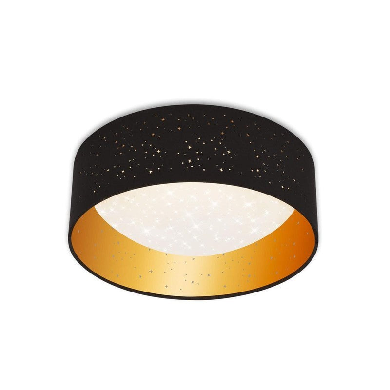 Plafoniera Maila led 32,5 cm 12w 1200lm nero oro