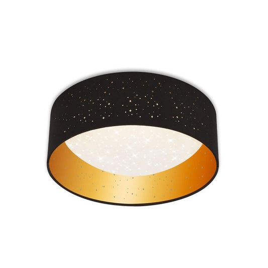 Plafoniera Maila led 32,5 cm 12w 1200lm nero oro